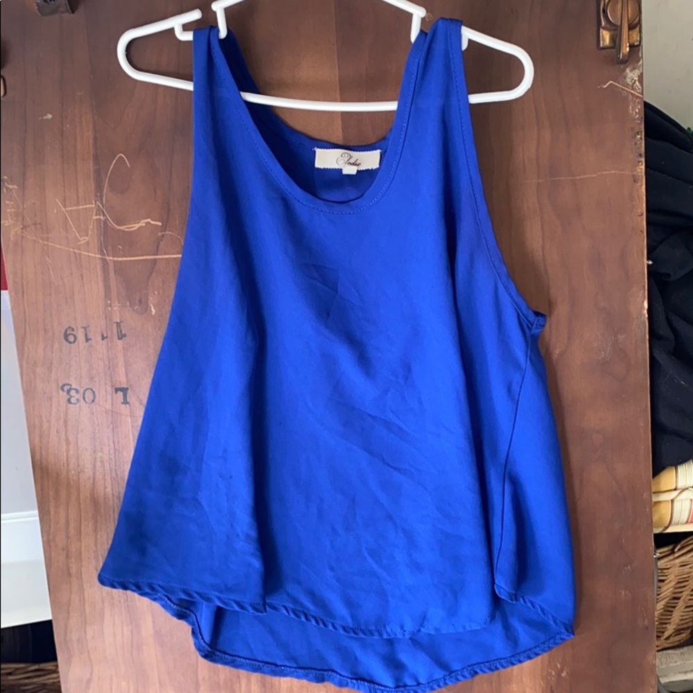 Blue tank top